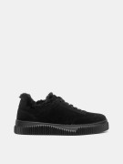  Кеди жіночі чорні на хутрі 1333