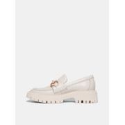 Лоферы женские бежевые кожаные 1368 additional