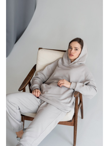 Костюм жіночий тринитка бетон 2079