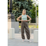 Брюки женские Карго коричневые 2168 additional