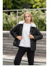 Куртка женская черная стеганная
