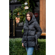 Куртка женская черная зимняя 2223 additional