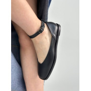 Балетки женские кожаные черного цвета 3500-1 additional