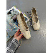 Балетки кожаные женские молочные 4504 additional