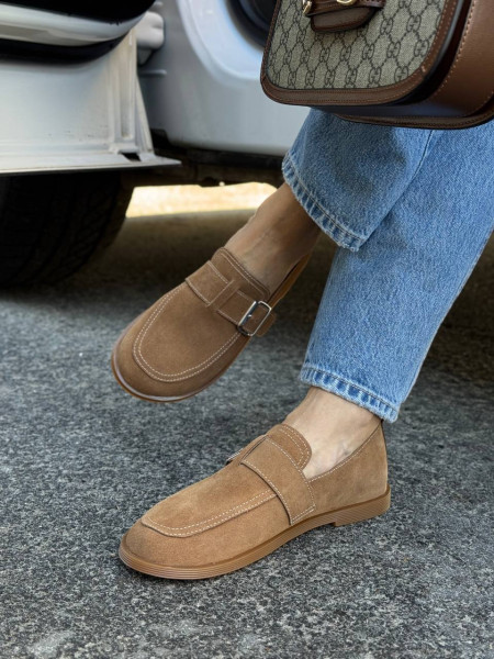 Лофери анатомічні жіночі замшеві руді