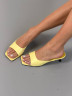 Сабо женские кожаные жёлтые