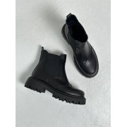 Челси женские кожаные черные демисезонные 8604д additional